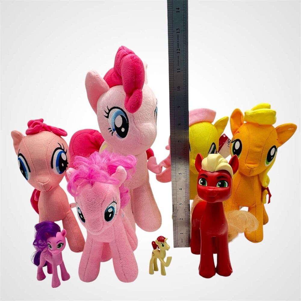 My Little Pony MLP Lot 8 Plush Figures Toy Factory TY Hasbro Pinkie Fluttershy